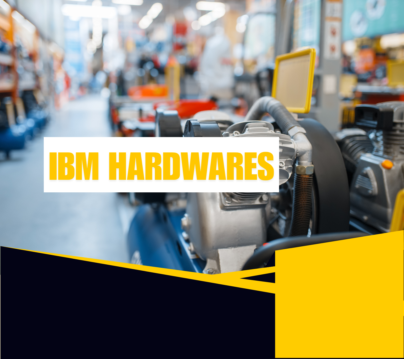 Modern hardware store exterior